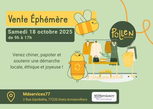 2 eme vente ephemere 18 octobre 2025 - Pollen ressourcerie