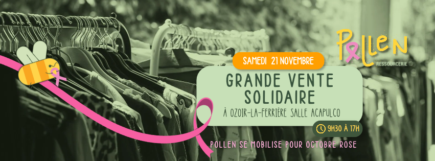 6e vente ephémére solidaire Pollen Ressourcerie